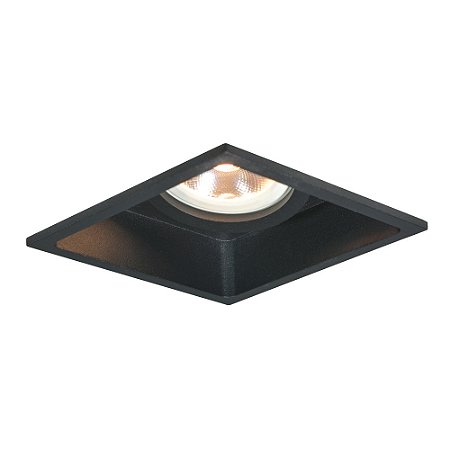 SPOT SLIM FRAME EMBUTIR PRETO (L)11,5CM (C)11,5CM (A)5,56CM 1XE27 PAR20/AR70 MAX 50W IP20