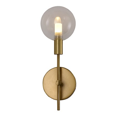 ARANDELA CORALINA DOURADO (L)12CM (C)37CM (A)15,5CM 1XLED INTEGRADO 2W 2700K 150LM IP20