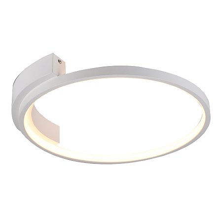 PLAFON BAMBOLÊ BRANCO (D)40CM (A)6CM 1XLED INTEGRADO 24W 3000K 1343LM IP20