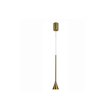 PENDENTE ELASTIC LATÃO (D)7CM (A)40CM 1XLED INTEGRADO 5W 3000K 400LM IP20