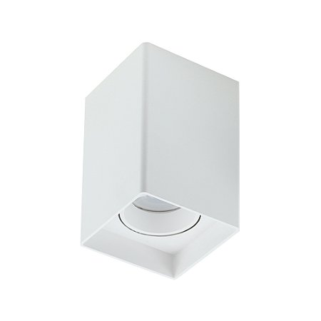 SPOT QUAD SOBREPOR BRANCO (L)8CM (C)8CM (A)12,5CM 1XGU10 MR16 MAX 50W IP20