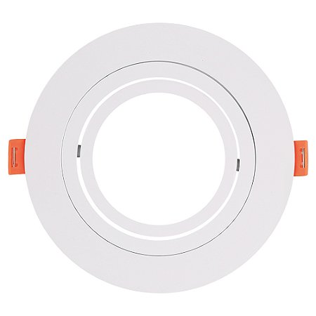 SPOT CONECTA ABS EMBUTIR (REDONDO) BRANCO (D)13CM (A)2,7CM 1XGU10 AR70 MAX 50W IP20