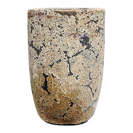 VASO VIETNAMITA CERÂMICA IMPORTADO PARIS MÉDIO ATLANTIS ORGANIC D44CM X A55CM