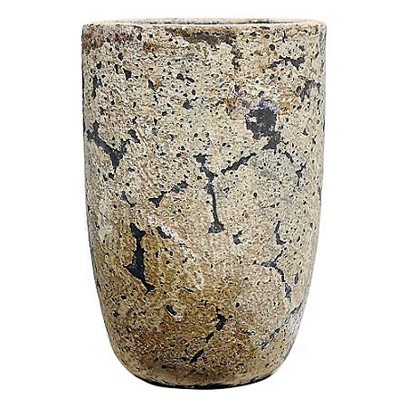 VASO VIETNAMITA CERÂMICA IMPORTADO PARIS PEQUENO ATLANTIS ORGANIC D34CM X A50CM