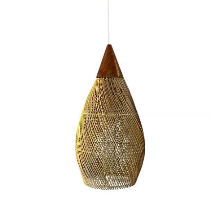 ESCADA DECORATIVA BAMBU THAI G AMARELA