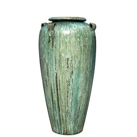 VASO VIETNAMITA CERÂMICA IMPORTADO ROMA GRANDE MUSGO D56CM X A116CM
