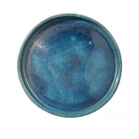 PRATO REDONDO CERÂMICA ESMALTADO IMPORTADO AQUA D36CM X A05CM