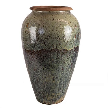 VASO CERÂMICA IMPORTADO DUBAI RÚSTICO MESCLADO MÉDIO D55CM X A100CM