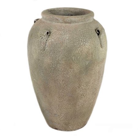 VASO VIETNAMITA CERÂMICA IMPORTADO ROMA PEQUENO ATLANTIS D46CM X A68CM