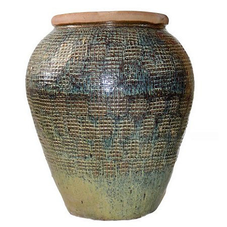 VASO CERÂMICA IMPORTADO LONDRES RÚSTICO MESCLADO GRANDE D78CM X A93CM