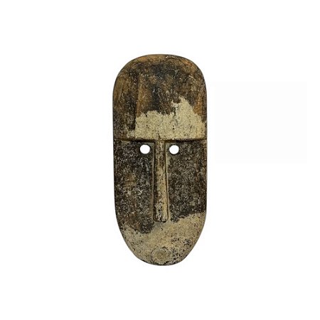 MÁSCARA DECORATIVA GREBO TRIBAL EM MADEIRA L21CM X A45CM