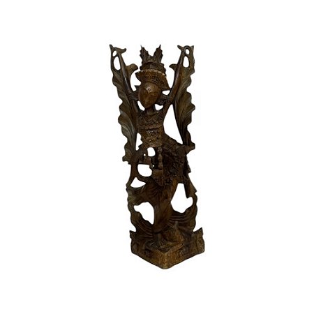 ESCULTURA IMPORTADA LELONG EM MADEIRA L20CM X A50CM