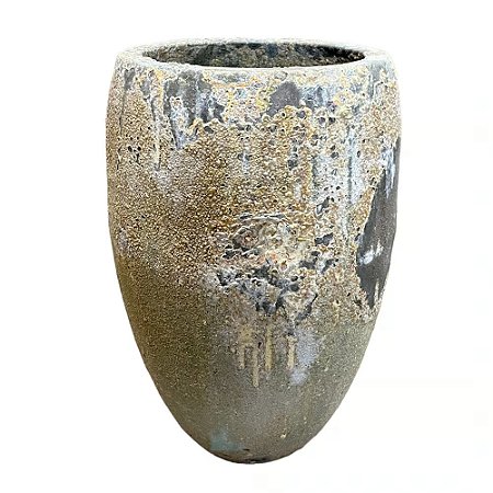 VASO VIETNAMITA CERÂMICA IMPORTADO MOSCOU ATLANTIS ORGANIC GRANDE D48CM X A87CM
