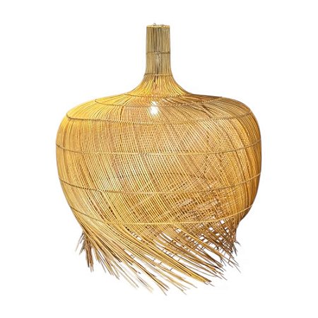 LUMINÁRIA IMPORTADA RATTAN ARACAJU GRANDE D80CM X A79CM