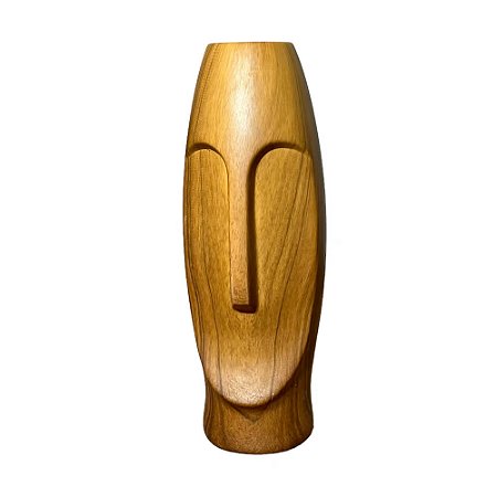 MORINGA CERÂMICA ESCULPIDA FACES WAJAH D11XM X A32CM