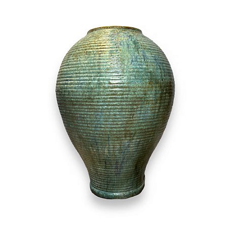 VASO VIETNAMITA CERÂMICA IMPORTADO PEQUIM PEQUENO MUSGO D48CM X A68CM