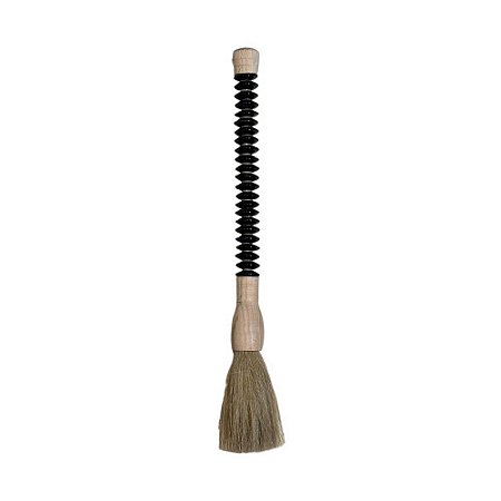 PINCEL CHINÊS DECORATIVO EM PEDRA NEGRA E MADEIRA 35CM