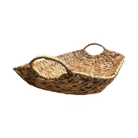 BANDEJA DECORATIVA PALHA NATURAL MÉDIA 35CM