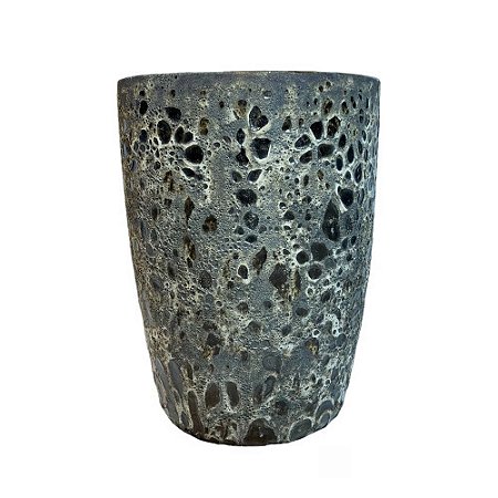 VASO VIETNAMITA CERÂMICA IMPORTADO MÔNACO ATLANTIS VOLCANIC GRANDE D56CM X A70CM