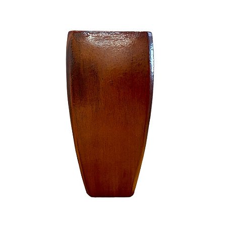 VASO VIETNAMITA CERÂMICA IMPORTADO QUADRADO MILAN COBRE D41CM X A86CM