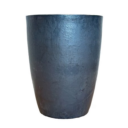 VASO VIETNAMITA CERÂMICA IMPORTADO MONTE CARLO GRAFITE MATTE GRANDE D53CM X A64CM