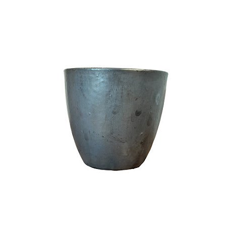 VASO VIETNAMITA CERÂMICA IMPORTADO TÓQUIO GRAFITE MATTE  PP D21CM X A25CM