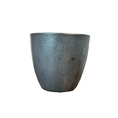 VASO VIETNAMITA CERÂMICA IMPORTADO TÓQUIO GRAFITE MATTE PEQUENO D28CM X A31CM