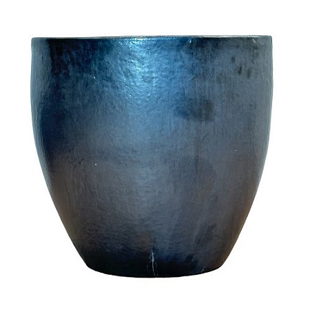 VASO VIETNAMITA CERÂMICA IMPORTADO TÓQUIO GRAFITE MATTE EXTRA GRANDE D61CM X A63CM
