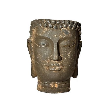 CACHEPOT BUDA EM RESINA D27CM X A33CM