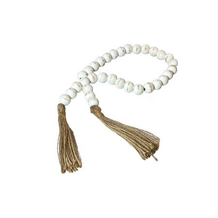 COLAR DE MESA DECORATIVO BRANCO 50CM