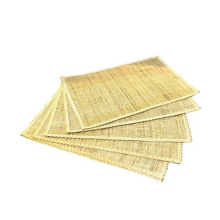 JOGO AMERICANO 6 PEÇAS RETANGULAR FIBRA CLARA L45 X P30CM