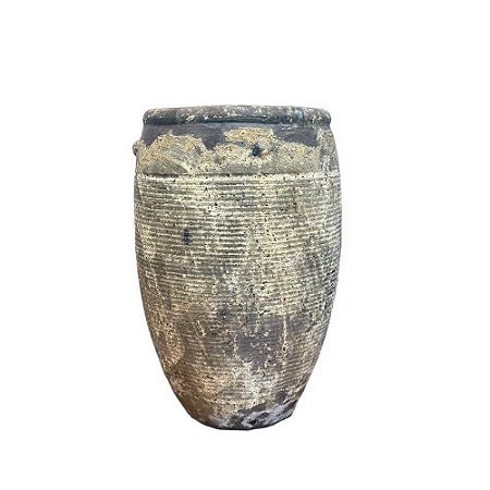 VASO VIETNAMITA CERÂMICA IMPORTADO BONGO ATLANTIS ORGANIC PEQUENO D51CM X A74CM