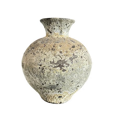 VASO VIETNAMITA CERÂMICA IMPORTADO OASIS COLLECTION MANDALAY ATLANTIS ORGANIC D30CM X A35CM