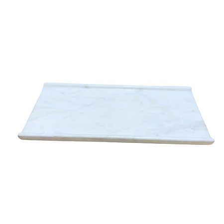 BANDEJA RIVIERA EM MÁRMORE BRANCO 25CM