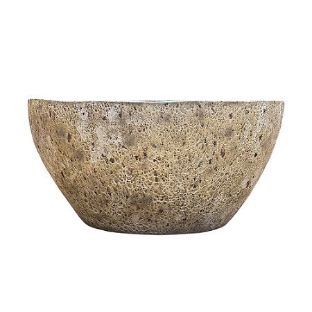 BACIA VIETNAMITA CERÂMICA IMPORTADA DOHA ATLANTIS MÉDIA D72CM X A39CM