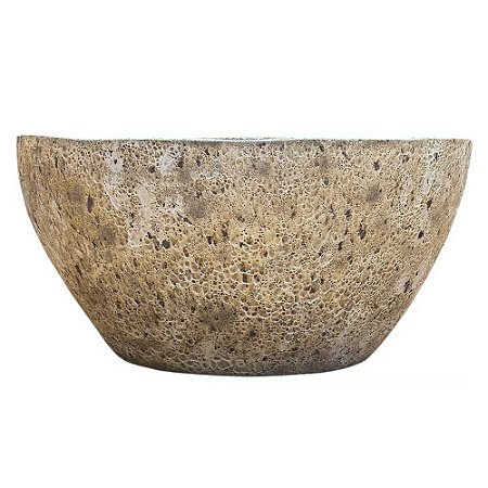 BACIA VIETNAMITA CERÂMICA IMPORTADA DOHA ATLANTIS GRANDE D92CM X  A47CM