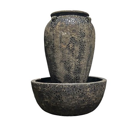 FONTE VIETNAMITA CERÂMICA IMPORTADA VIENA ATLANTIS VOLCANIC D60CM X A90CM BASE D80CM
