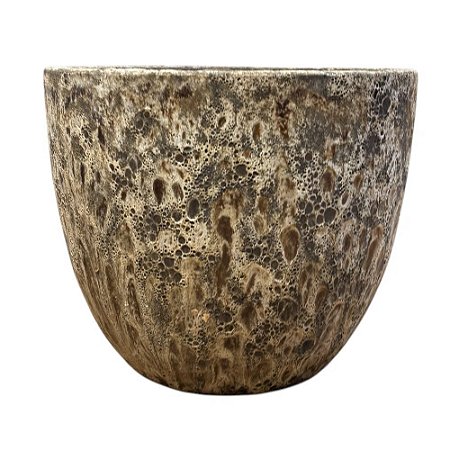 VASO VIETNAMITA CERÂMICA IMPORTADO NASSAU ATLANTIS CHAMPAGNE GRANDE D56CM X A47CM