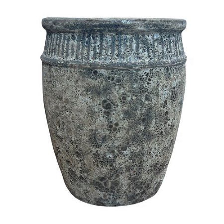 VASO VIETNAMITA CERÂMICA IMPORTADO BUDAPESTE ATLANTIS CHAMPAGNE GRANDE D55CM X A70CM