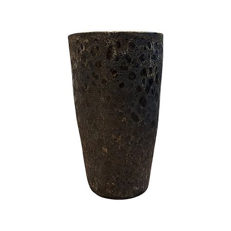 VASO VIETNAMITA CERÂMICA IMPORTADO SINGAPURA ATLANTIS VOLCANIC MÉDIO D40CM X A70CM
