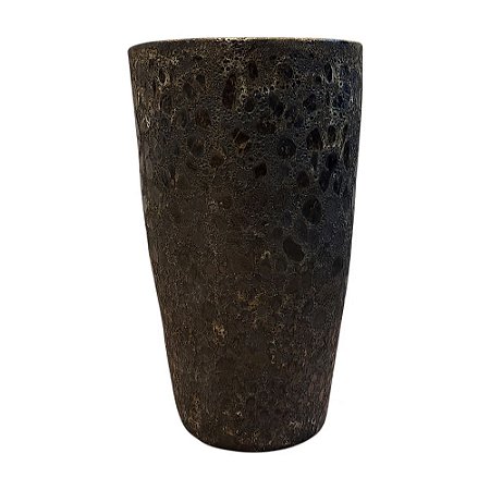 VASO VIETNAMITA CERÂMICA IMPORTADO SINGAPURA ATLANTIS VOLCANIC GRANDE D50CM X A90CM