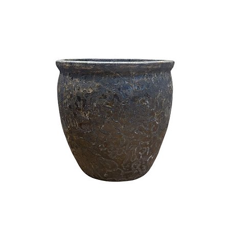 VASO VIETNAMITA CERÂMICA IMPORTADO ARGÉLIA ATLANTIS VOLCANIC PEQUENO D38CM X A38CM