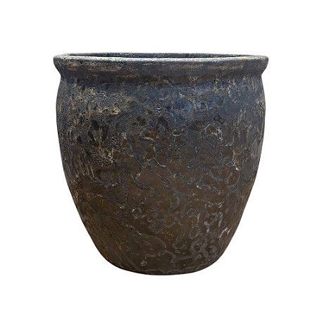 VASO VIETNAMITA CERÂMICA IMPORTADO ARGÉLIA ATLANTIS VOLCANIC MÉDIO D50CM X A50CM