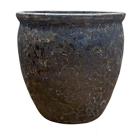 VASO VIETNAMITA CERÂMICA IMPORTADO ARGÉLIA ATLANTIS VOLCANIC GRANDE D65CM X A65CM