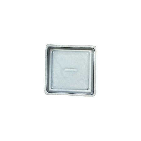 BANDEJA EM CERÂMICA QUADRADA ESMALTADA IMPORTADA BRANCA D16CM X A04CM