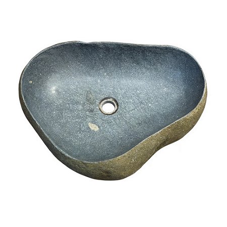 CUBA PEDRA VULCÂNICA NEGRA BALI EDGELESS L52M X A16CM X P43CM