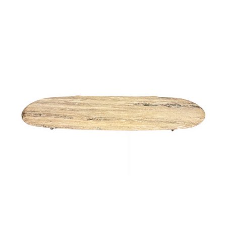BANDEJA OVAL EM MÁRMORE ORYX IMPORTADA L70 CM X A06CM X P23CM