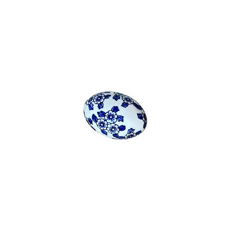 OVO EM PORCELANA AZUL E BRANCA KYOTO D06CM X A09CM