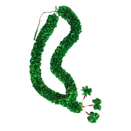 COLAR DECORATIVO IMPORTADO INDONÉSIA FLORAL VERDE D30CM X A60CM