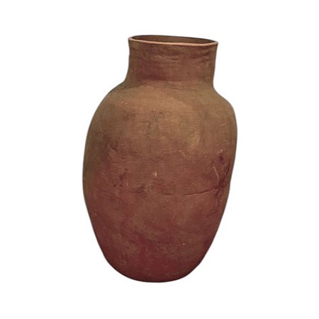 VASO DE BARRO ANTIGO MORINGA TERRACOTA BAHIA D40CM X A55CM